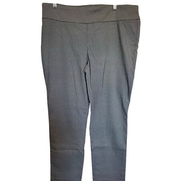 Hilary Radley black and white pull on stretch pants size 16 - Picture 1 of 4